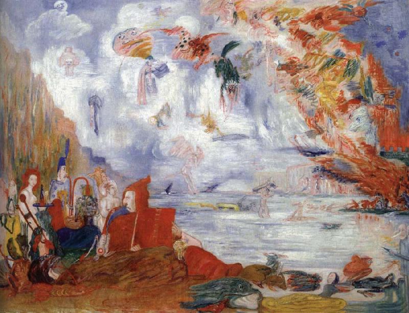 James Ensor The Tribulations of St.Anthony Spain oil painting art